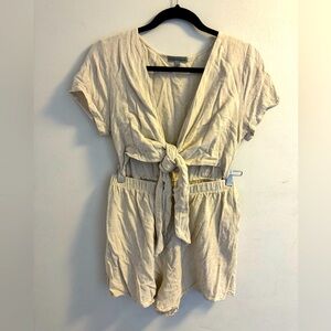 Romper with front cutouts